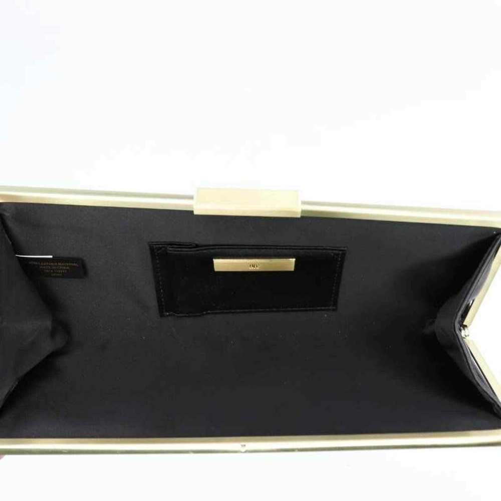 INC International Concepts Black Quilted Clutch Evening Party Purse - Picture 3 of 10